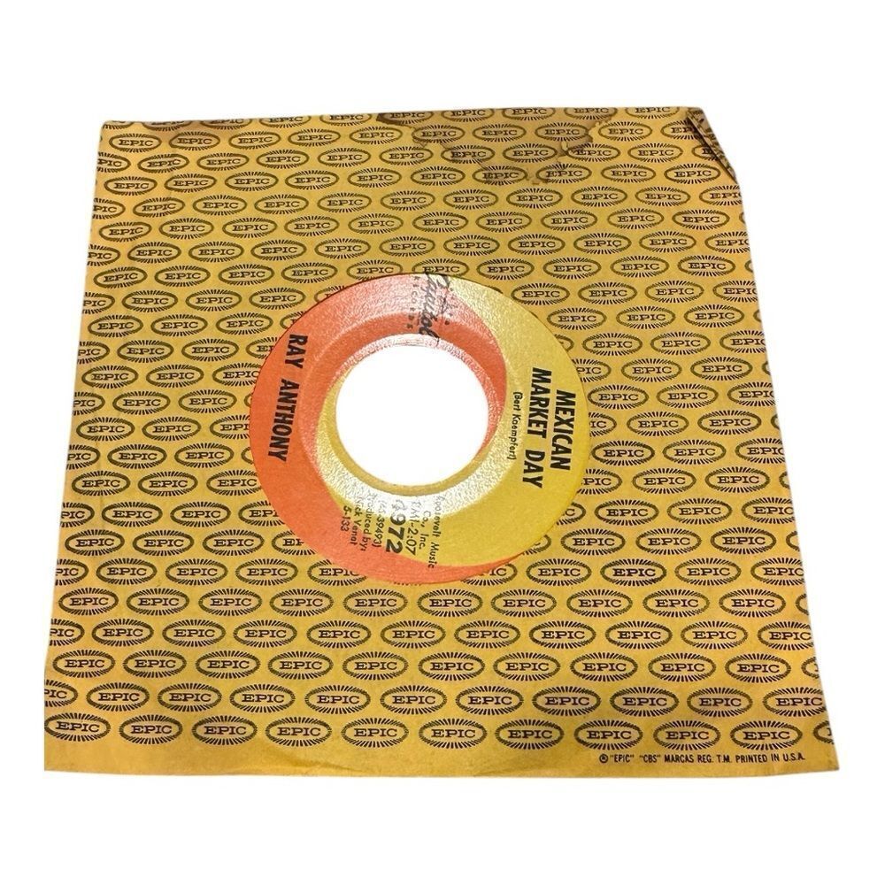 Epic Records Vinyl Sleeve with Ray Anthony 45 Record